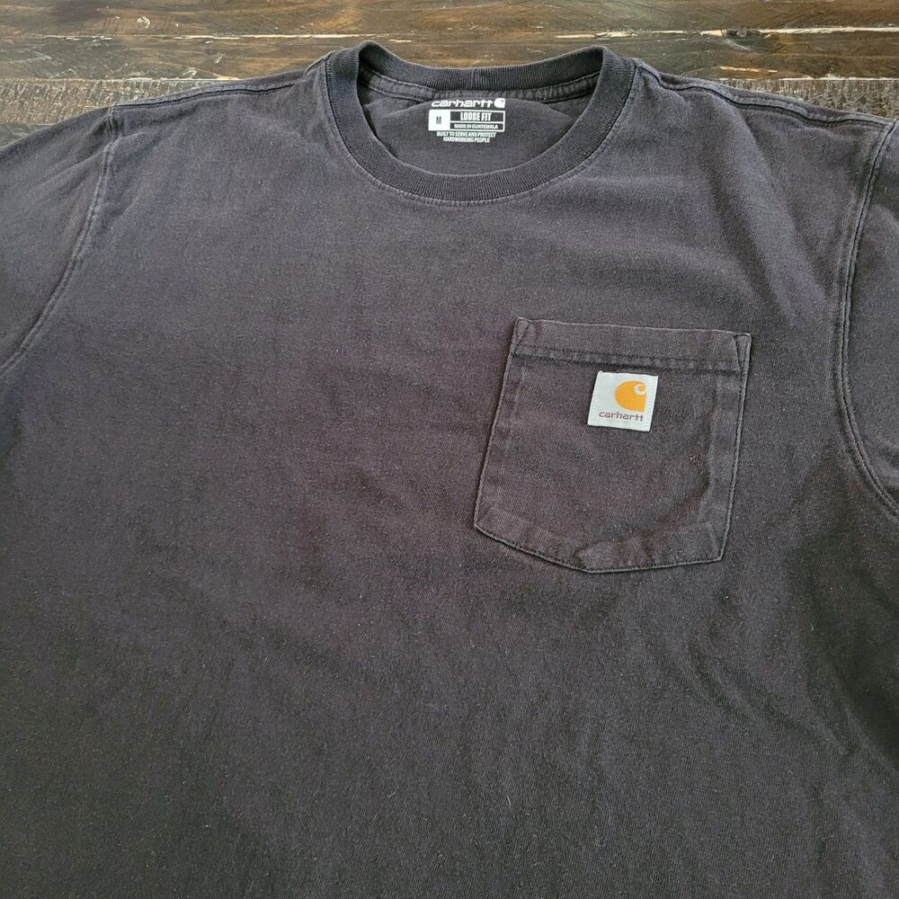 Carhartt Men’s Loose Fit Crewneck T-Shirt Black Size Medium Workwear Tee